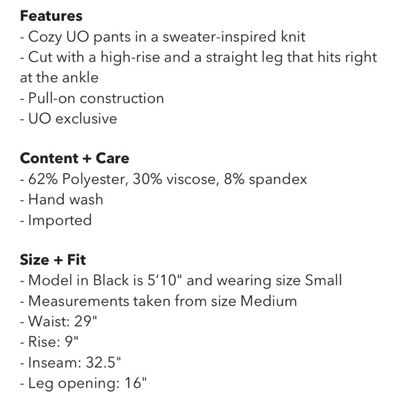 UO Iman Knit Straight Leg Pant - Picture 9 of 9